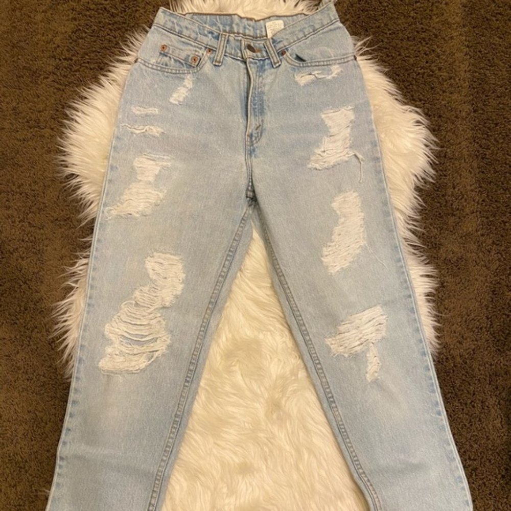Distressed Vintage Levis 512